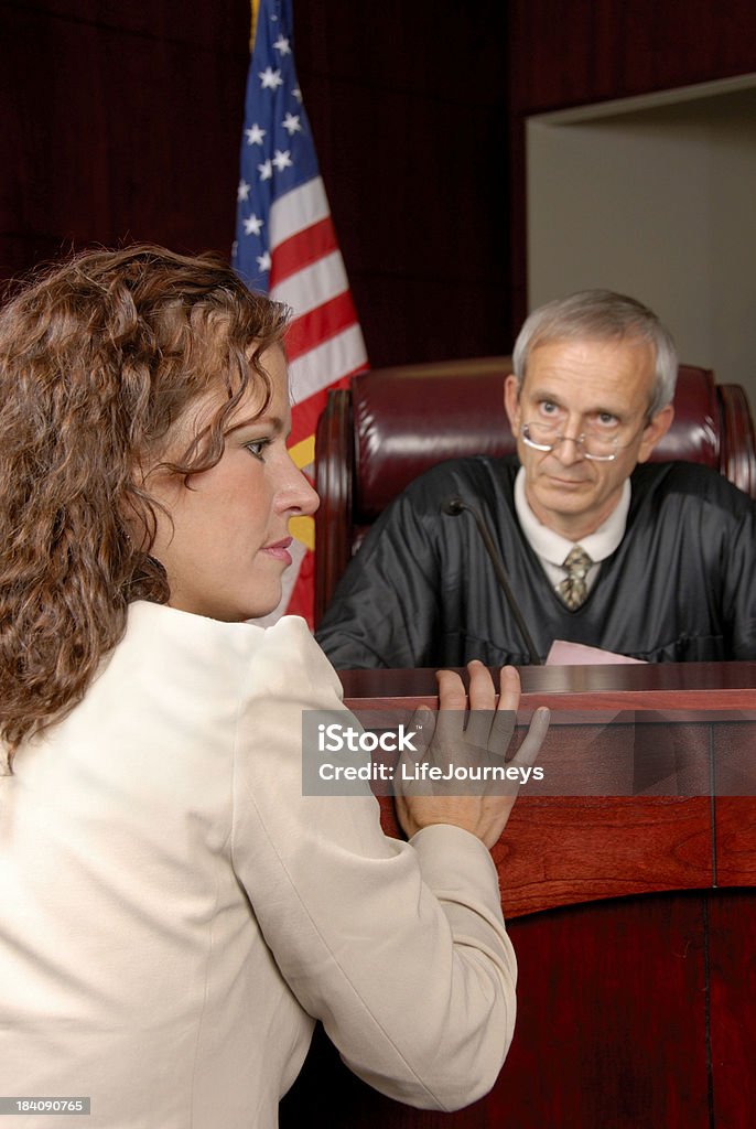 Argumentos antes do Tribunal - Royalty-free Advogado Foto de stock