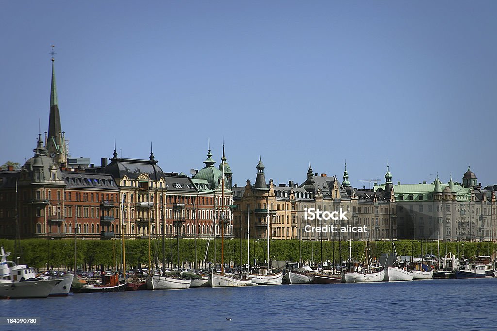 Stockholm bord de l'eau - Photo de Architecture libre de droits