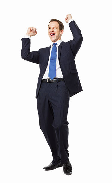 istock Businessman Celebrating - Isolated 184090942