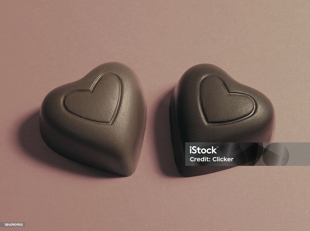 Corações de Chocolate - Foto de stock de Chocolate royalty-free