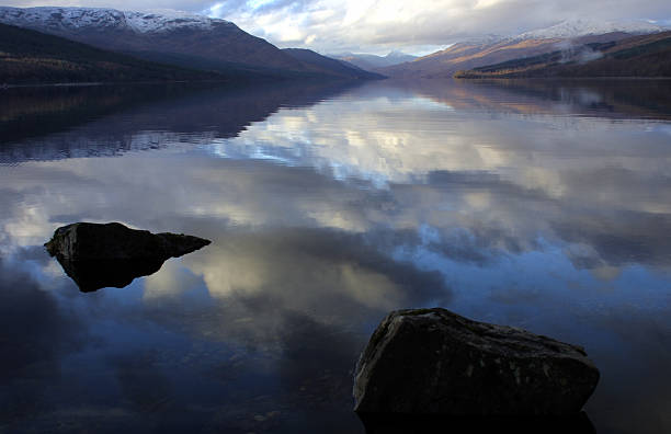Reflections in Loch Arkaig, Scotland