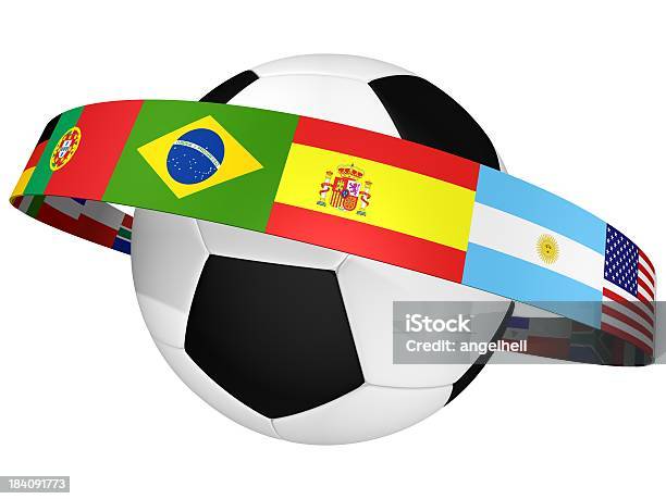 Campeonato Internacional Pelota De Fútbol Foto de stock y más banco de imágenes de Argentina - Argentina, Bandera, Brasil