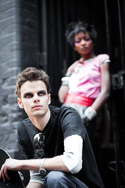 istock Youth hanging out in a grungy ally 184091840