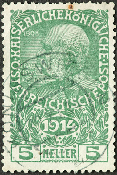 istock Franz Joseph on an old Austrain postage stamp 184092592