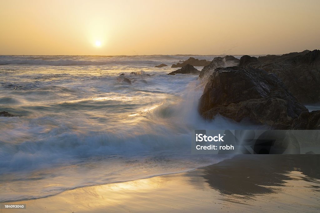 Atardecer en la playa de California - Foto de stock de Mar libre de derechos