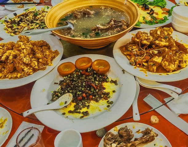 Delicious Chinese cuisine, Chinese bludo close-up