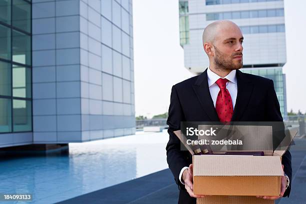 Sad Businessman Fired From Work Stock Photo - Download Image Now - 30-39 Years, Adult, Adults Only