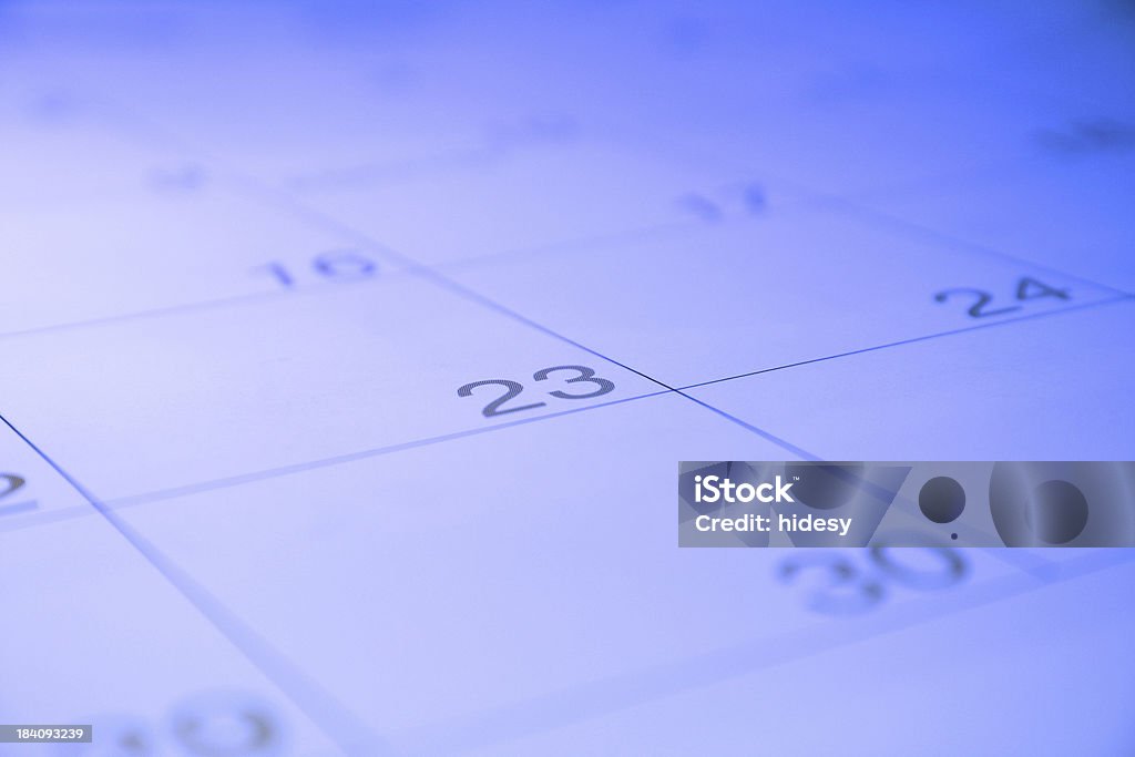 Calender Shot. Calendar.  Shallow DOF Calendar Stock Photo