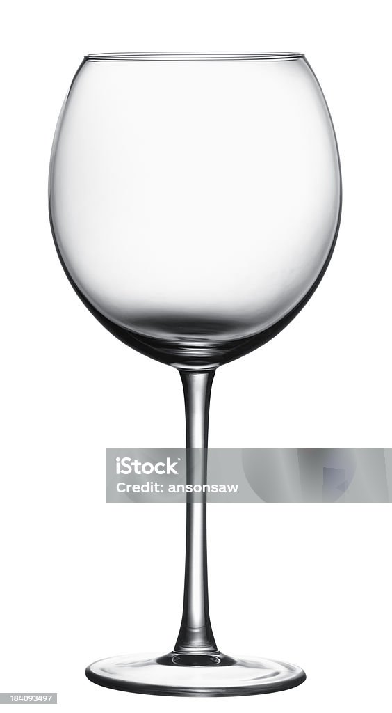 wine glass empty wine glass isolated on white Empty Stock Photo