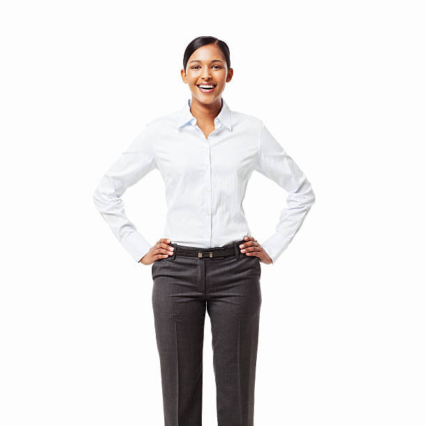 istock Confident Young Businesswoman - Isolated 184093504