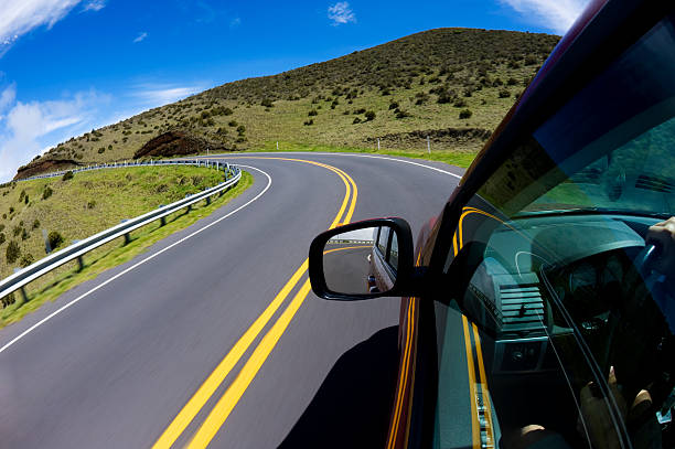 condução no havai - haleakala national park imagens e fotografias de stock