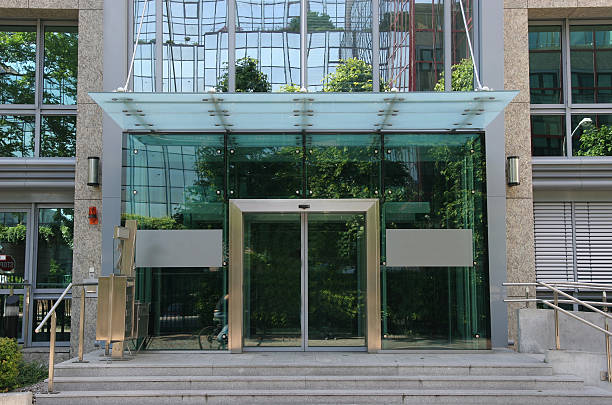 istock Entrance of corporate building 184093579