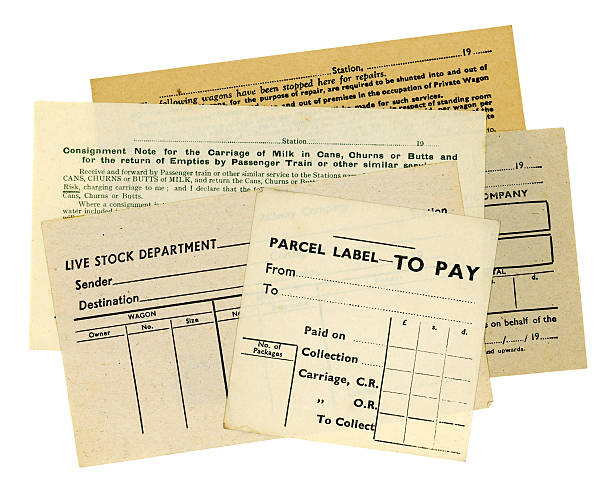 istock Group of old railway ephemera items 184093933