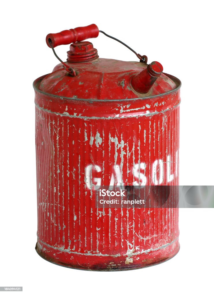 Antique Retro Gerry Can  Gas Can Stock Photo