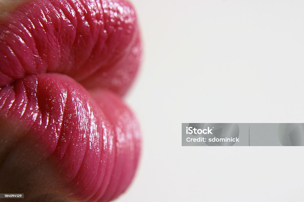 Lips A macro shot of a woman's puckered lips. Human Lips Stock Photo