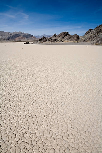 Death Valley Racetrack Landscape  lake bed stock pictures, royalty-free photos & images