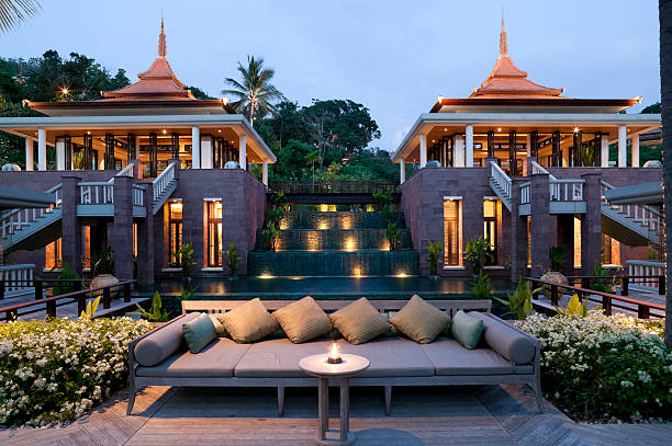 villa hotel resort phuket stock photo
