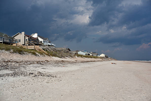 istock Vacation homes on Topsail Island - NC Outer Banks 184094641
