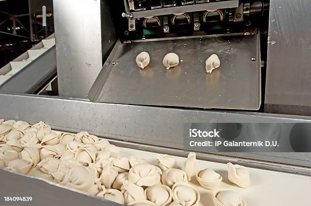 Production Line In The Food Factory Stock Photo - Download Image Now - Food Processing Plant, Machine Part, Machinery