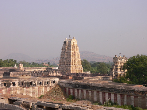 Ancient Hindu Temple at Hampi, India.