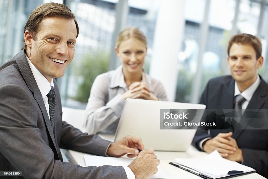 Glücklich Geschäftsleute in einem meeting - Lizenzfrei Anzug Stock-Foto