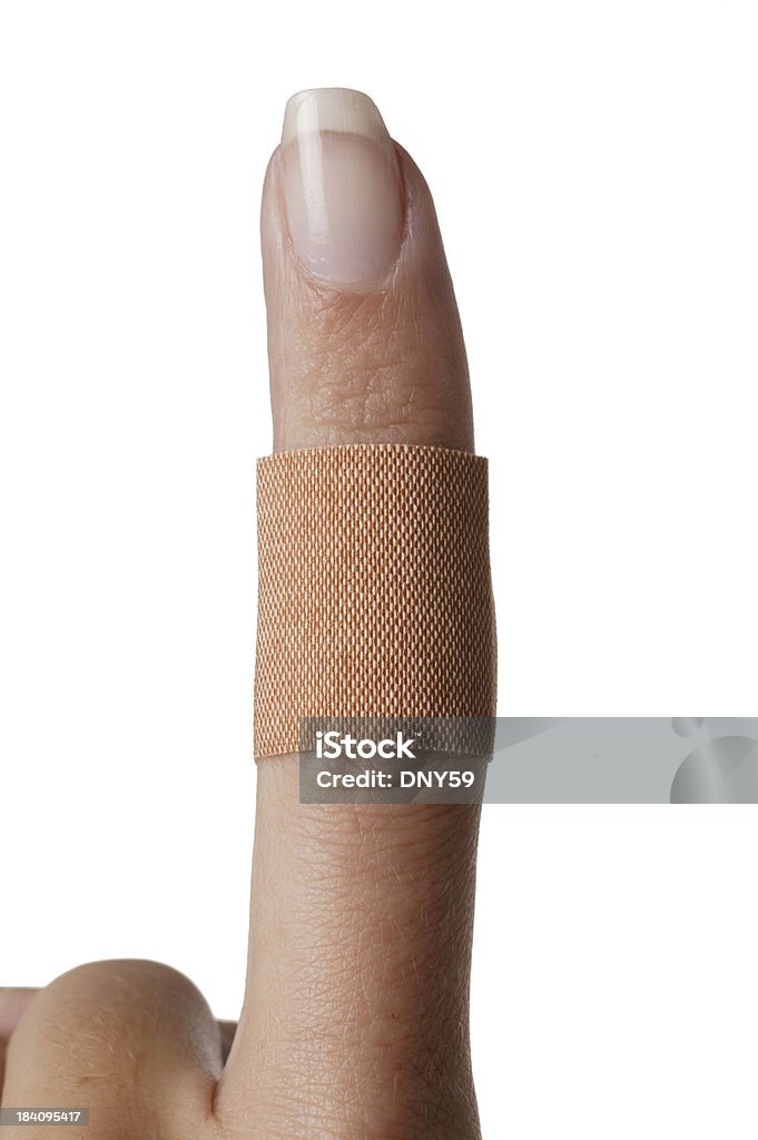 Bandaid en dedo - Foto de stock de Asistencia sanitaria y medicina libre de derechos