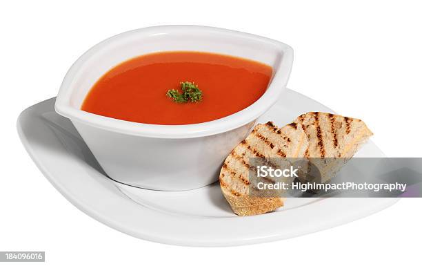 Tomato Soup Stock Photo - Download Image Now - Bowl, Cheese, Cheese Sandwich