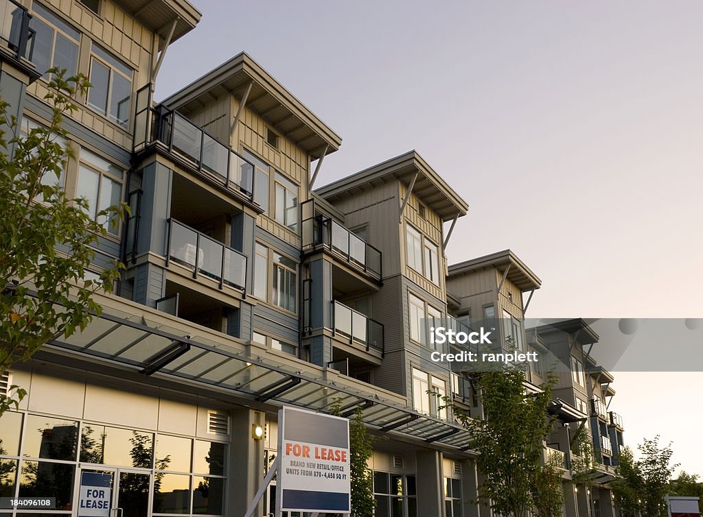 Condos "Layers of new condos as the sun sets in the reflection of the glass. Smooth image.As always, my images are processed from" Vancouver - Canada Stock Photo