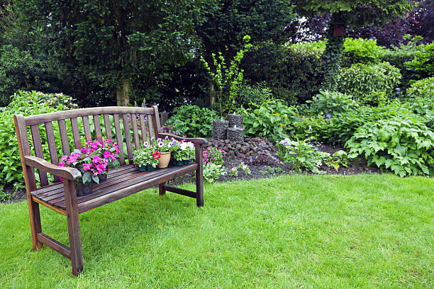 istock Garden with bench # 3 XXXL 184096243