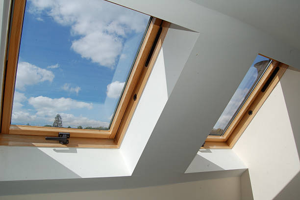 roof skylight windows skylight windows skylight stock pictures, royalty-free photos & images