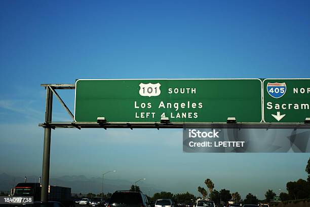 Foto de Los Angeles Freeway 101 Saída Em Um Dia Ensolarado e mais fotos de stock de Autoestrada