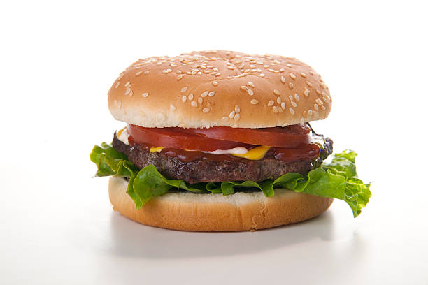 hamburger stock photo