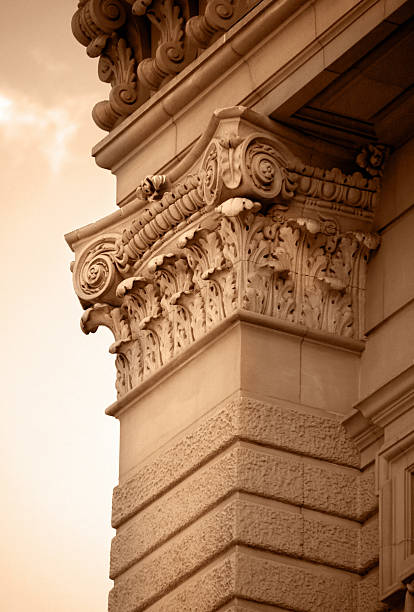 colonne - macro column marble luxury photos et images de collection