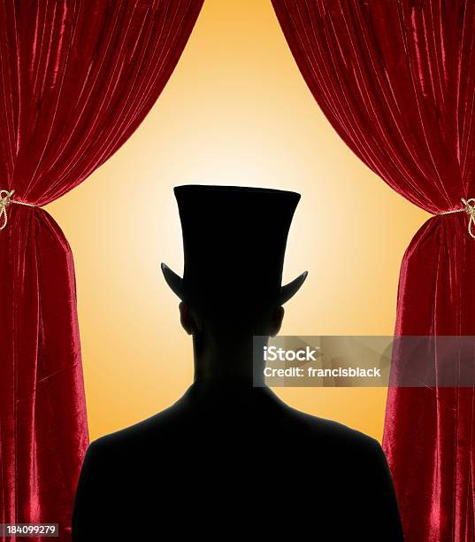 Red Curtain Guy 10 Stock Photo - Download Image Now - Adult, Adults Only, Art