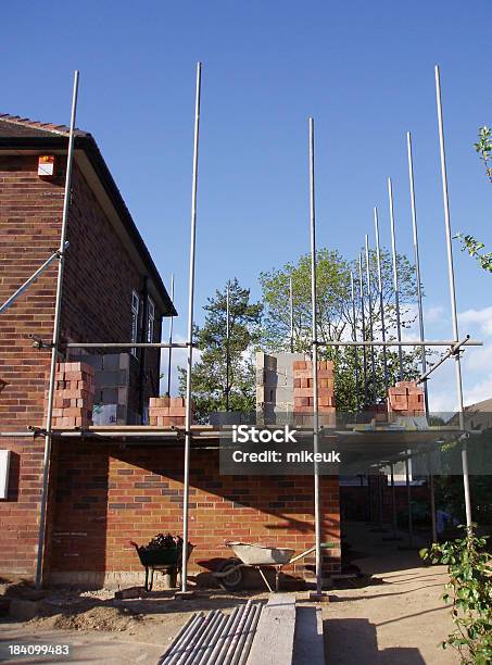 Construção De Uma Casa De Extensão - Fotografias de stock e mais imagens de Ampliação da Casa - Ampliação da Casa, Reino Unido, Andaime