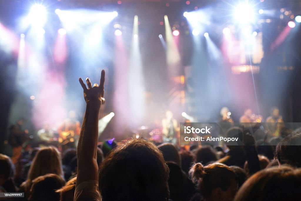 Konzert Menschenmenge - Lizenzfrei Applaudieren Stock-Foto