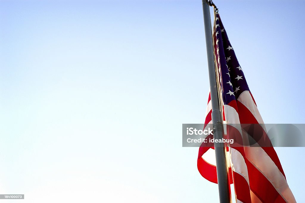 Retroilluminazione bandiera americana - Foto stock royalty-free di Bandiera degli Stati Uniti