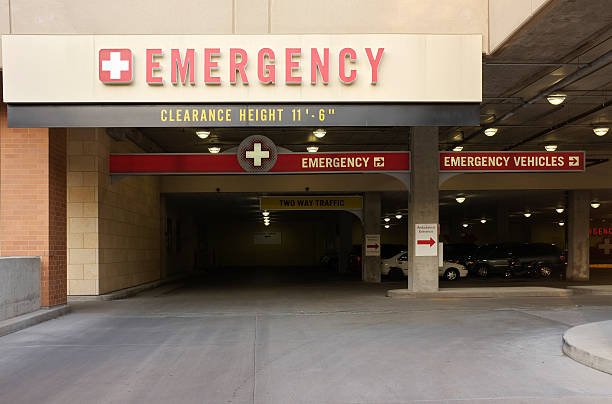 Emergency Room Entrance stock photo