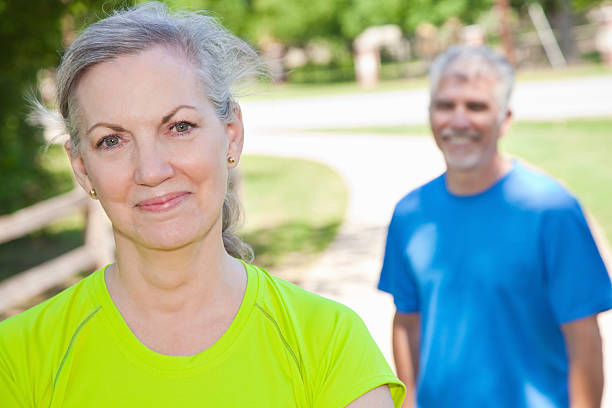 istock Confident Mature Woman In Front of Man 184101066