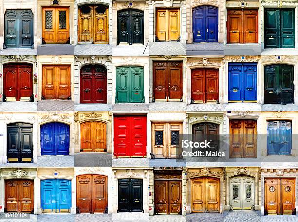 Paris Porte - Fotografie stock e altre immagini di Porta - Porta, Esterno di un edificio, Parigi