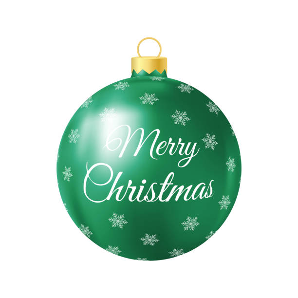 istock Green Christmas tree toy Realistic color illustration 1841012211