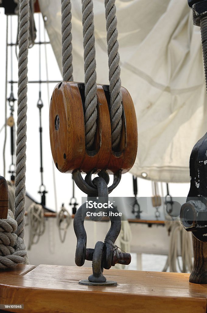 Seil Seilzug einer Tall Ship - Lizenzfrei Drehen Stock-Foto