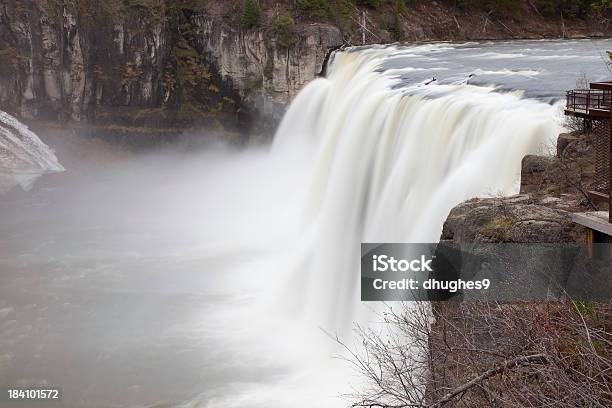 Foto de Upper Cataratas Mesa No Snake River Em Cordilheira Teton e mais fotos de stock de Cataratas Mesa