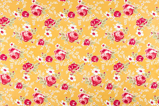 istock Farmers Floral Gold Antique Fabric 184101671