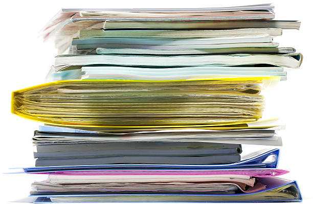 Stack of work stock photo