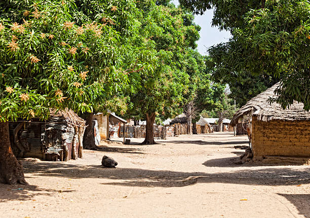 istock African village street. 184101775
