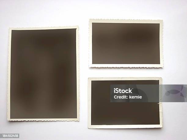 Blanco Photoframes1 Foto de stock y más banco de imágenes de Marco - Marco, Tres objetos, Borde