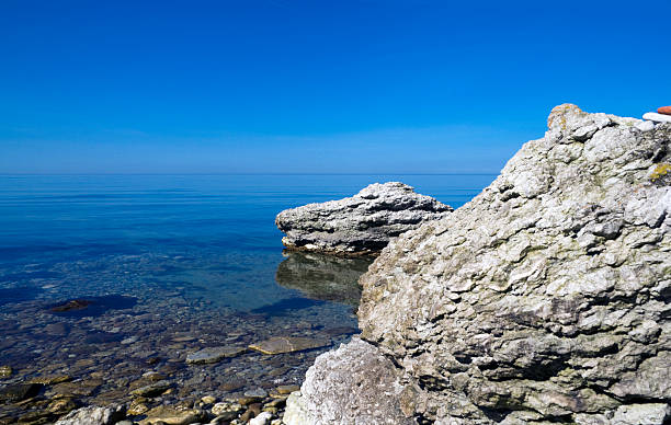 istock Two part of Limestone at the Baltic Sea 184102833