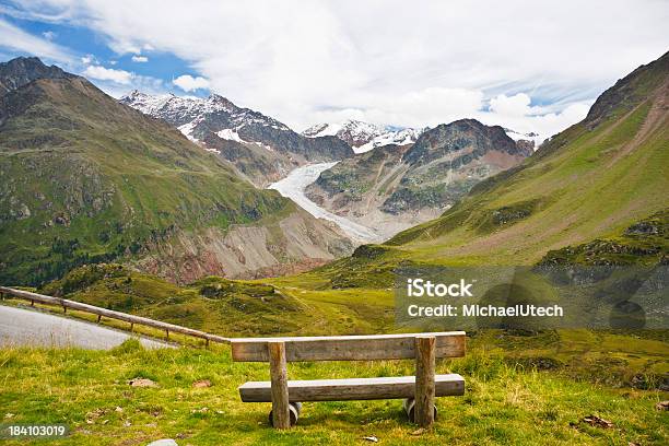 Foto de Gepatschferner No Kaunertal Alpes Austríacos e mais fotos de stock de Alpes europeus - Alpes europeus, Azul, Banco - Assento