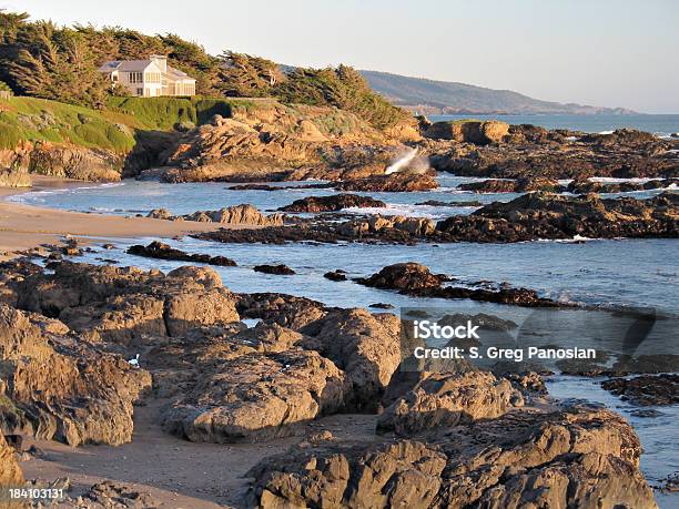 Photo libre de droit de Coucher De Soleil Sur La Côte De Sonoma banque d'images et plus d'images libres de droit de Californie - Californie, Mer, Ranch